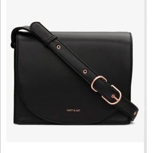Black And Rose Gold Calla Loom Crossbody Bag